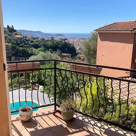 Avec Piscine Et Vue Magnifique Sur Niza
